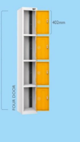 Four door ALC locker configuration